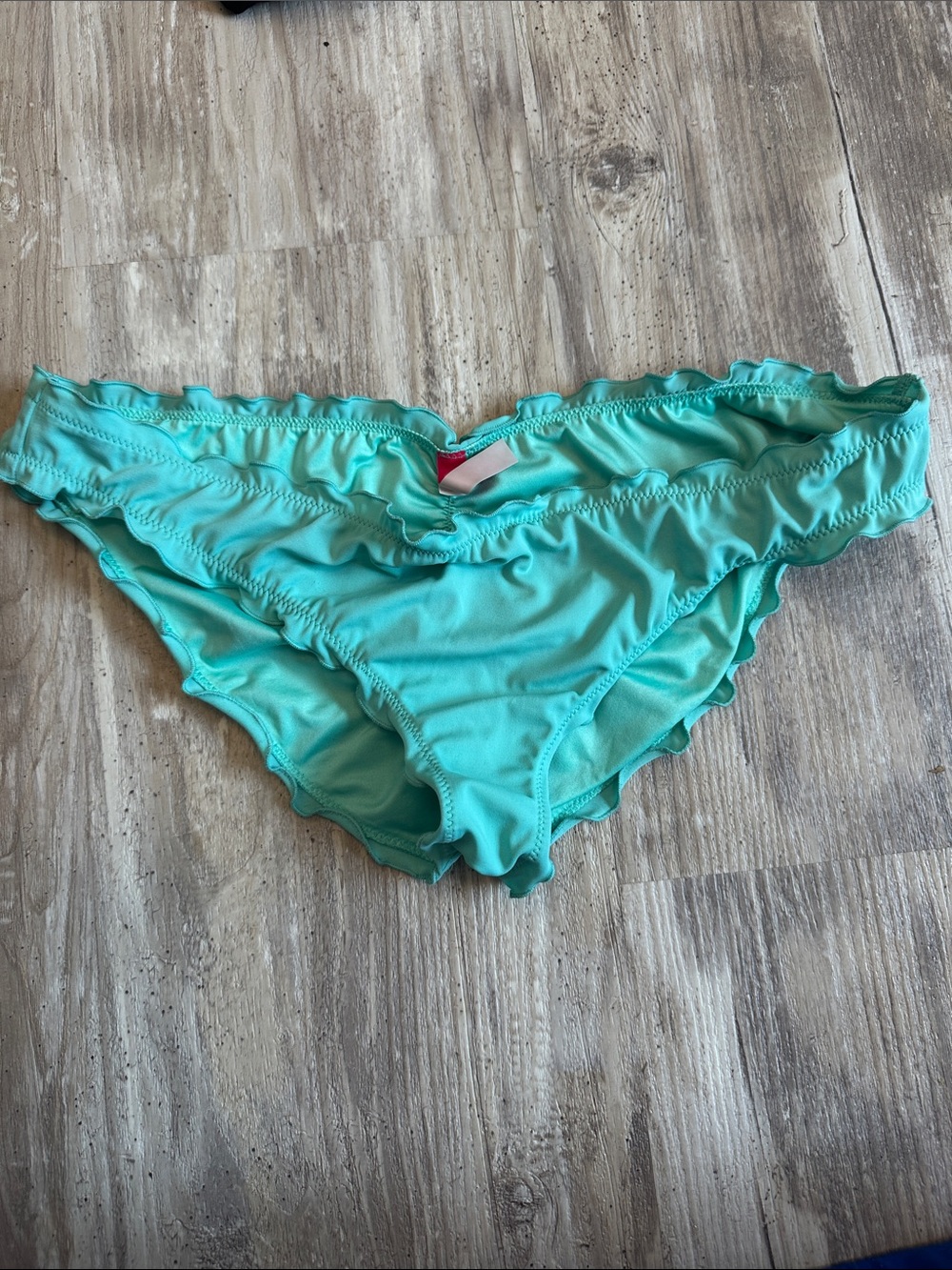Victoria's Secret Turquoise Ruffled Bikini Bottom